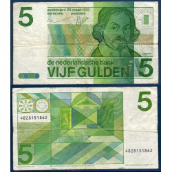 Pays Bas Pick N°95, TB Billet de Banque de 5 Gulden 1973