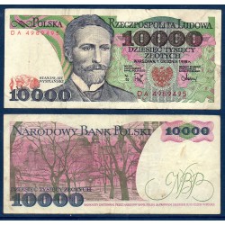 Pologne P.151b, TB, Billet de 10000 Zlotych 1988 Wyspianski