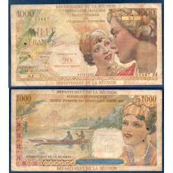 Reunion P.55a, B, 20 nouveaux francs sur 1000 1967 Transitoire