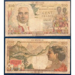 Reunion P.49a, B, Billet de 100 Francs 1960 Montagnes