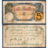 AOF P.5Bf, B Billet .de 5 Francs 16.5.1929 Dakar