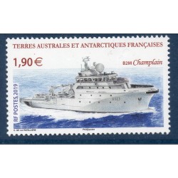 Timbre TAAF Yvert No 893 B2M Le Champlain neuf ** 2019
