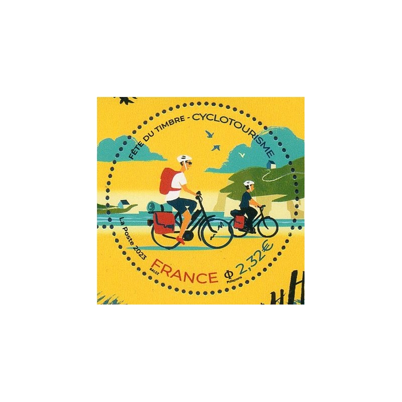 Timbre France Yvert No 5659 fête du timbre Cyclotourisme neuf luxe **