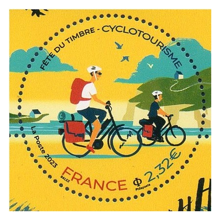 Timbre France Yvert No 5659 fête du timbre Cyclotourisme neuf luxe **