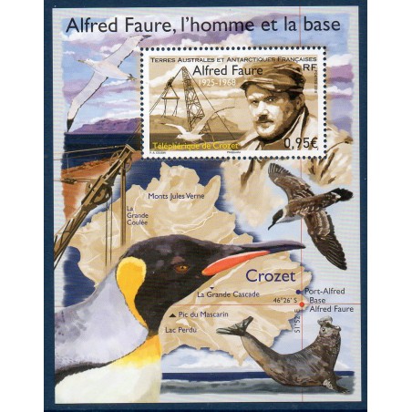 Timbres TAAF Bloc Yvert No F878 Alfred Faure neuf ** 2018