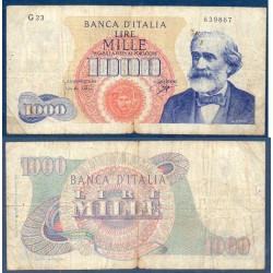 Italie P.96c, B Billet de 1000 Lire 1964 Verdi