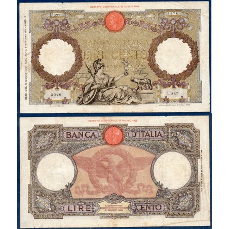 Italie P.55b, TB Billet de 100 Lire 11.6.1942 Roma