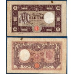 Italie P.52b, TB Billet de 1000 Lire 5.12.1929 Femme aillée