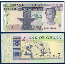 Ghana P.18d, Neuf, Billet de 2 cédis 1982 Plantation