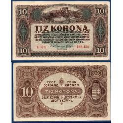 Hongrie P.60, TTB Billet de 10 korona 1920 Budapest