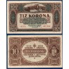 Hongrie P.60, TTB Billet de 10 korona 1920 Budapest