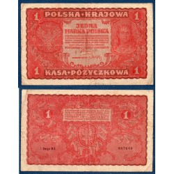 Pologne P.23, TB, Billet de 1 Marka 1919 Jadwiga