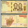 Burundi P.54a, TTB, Billet de 10000 Francs 2015 Hippopotame