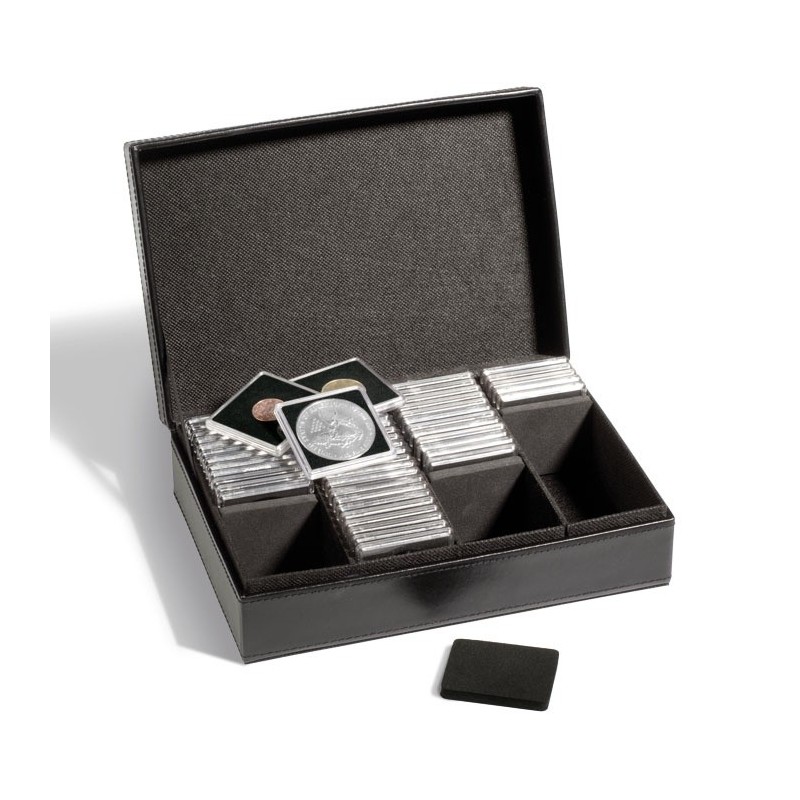 Coffret Presidio pour 100 capsules QUADRUM ou étuis Carton, noir