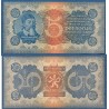 Tchécoslovaquie P.15, Spl, Billet de 5 Korun 1921 Comenius