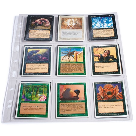 Feuilles GRANDE PRO TCG, avec 9 poches pour trading cards