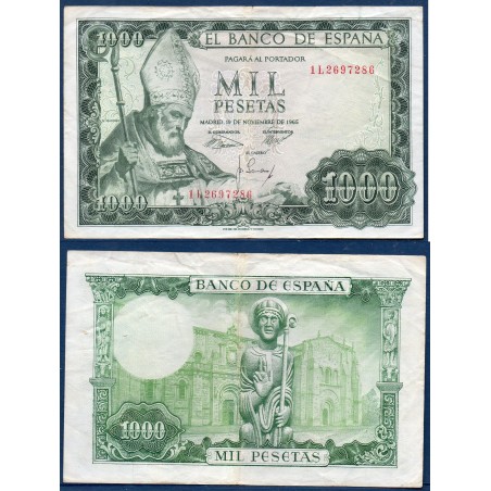 Espagne P.151, TB Billet de 1000 pesetas 1965 San Isidoro