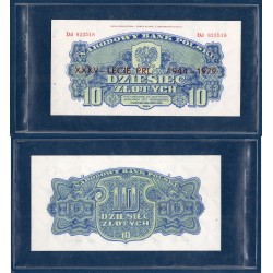 Pologne P.111d, Neuf, Billet de 10 Zlotych 1979 35 ans PRL