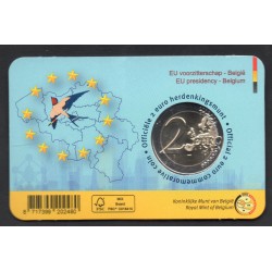 2 euro commémorative Belgique 2024 Présidence EU version France piece de monnaie €