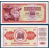 Yougoslavie P.80c, TTB Billet de 100 Dinara 1965 paix d'Augistincic