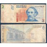 Argentine P.352, TB Billet de 2 Pesos 2002 Bartolomé Mitre