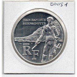 1/4 euro argent BU 2006 Jean-Baptiste Bernadotte pièces de monnaies de Paris