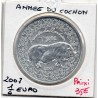 1/4 euro argent BU 2007 Année du cochon pièces de monnaies de Paris