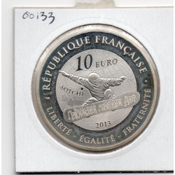 10 euros argent BE 2013 Jeux d'hiver, Snowboard Pièces de monnaies de Paris