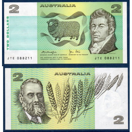 Australie P.43c, Neuf Billet de 2 Dollars 1979 McArthur