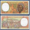 Afrique Centrale P.403La Gabon, TTB, Billet de 2000 Francs CFA 1993 femme