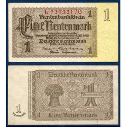 Allemagne P.173b, TTB Billet de 1 Rentenmark 1937 8 chiffres