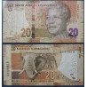 Afrique du sud P.139b, TB, Billet de 20 rand 2016 Mandela éléphants