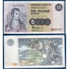 Ecosse P.212d, TB Billet de 5 pounds 1987-1989 Robert Burns