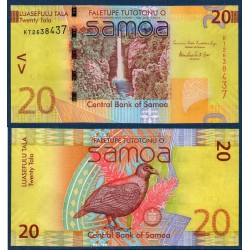 Samoa P.40b, Neuf Billet de 20 Tala 2010 Manumea