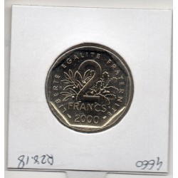 2 francs Semeuse Nickel 2000 FDC, France pièce de monnaie