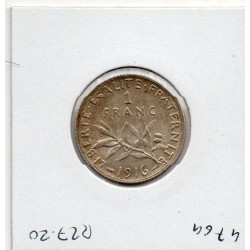 1 franc Semeuse Argent 1916 Sup, France pièce de monnaie