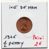 ile de Man 1 penny 1976 Spl, KM 33 pièce de monnaie