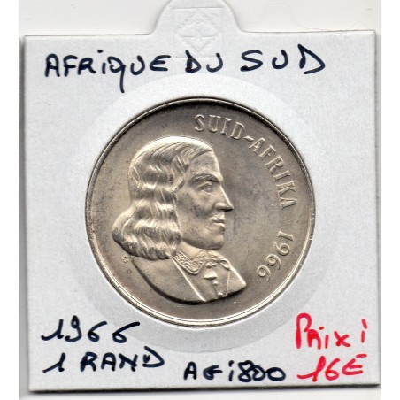 Afrique du sud 1 rand 1966 Spl KM 71.2 pièce de monnaie