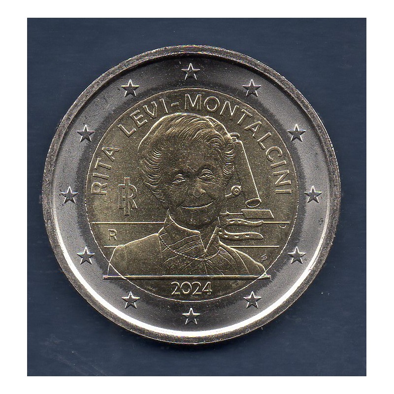 2 euro commémorative Italie 2024 Rita Levi piece de monnaie €