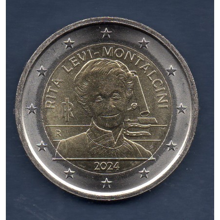 2 euro commémorative Italie 2024 Rita Levi piece de monnaie €