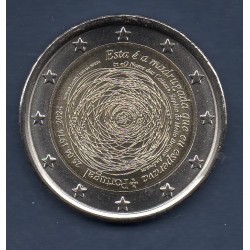 2 euro commémorative Portugal 2024 50 ans révolution des oeillets piece de monnaie €