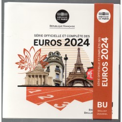 Coffret BU France 2024 pièces de monnaies Euros