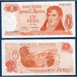 Argentine P.287, Spl Billet de 1 Peso 1970-1973 Llao-Llao