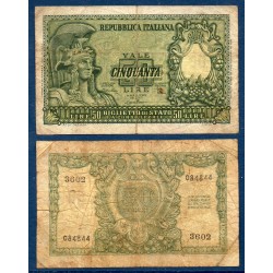 Italie Pick N°91a, B Billet de banque de 50 Lire 1951