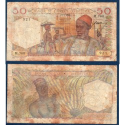 AOF Pick 39, Billet de banque de 50 Francs CFA 27.9.1944
