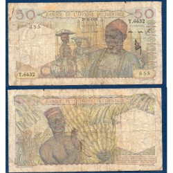 AOF Pick 39, Billet de banque de 50 Francs CFA 21.11.1953