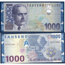 Autriche Pick N°155, Billet de banque de 1000 schilling 1997