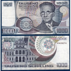 Autriche Pick N°152, TTB Billet de banque de 1000 Shillings Schrodinger 1983