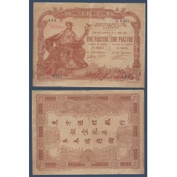 Indochine Pick N°34b, TB+ Billet de banque de 1 piastre 1909-1921