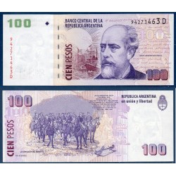 Argentine Pick N°345b, Billet de banque de 100 Pesos 1992-1997